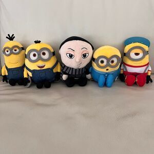 Illumination Minions & Gru 5‑Piece Small Plush Collector Set New